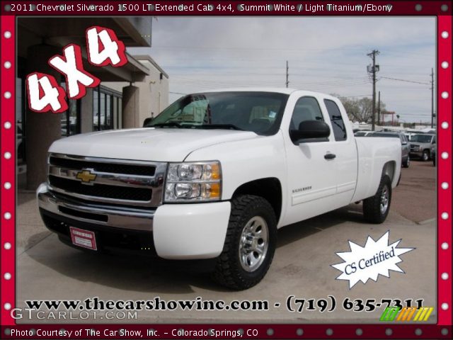 2011 Chevrolet Silverado 1500 LT Extended Cab 4x4 in Summit White