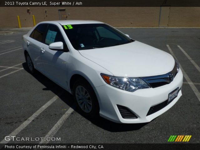 2013 Toyota Camry LE in Super White