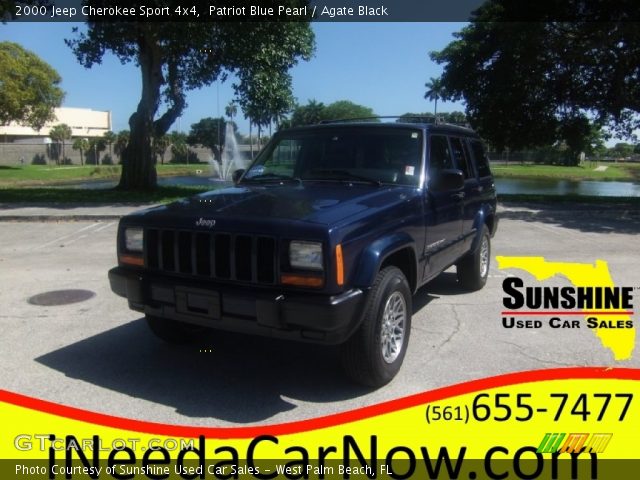 2000 Jeep Cherokee Sport 4x4 in Patriot Blue Pearl
