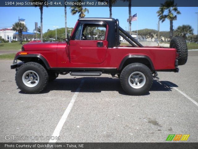 1984 Jeep Scrambler CJ-8 4x4 in Chilipepper Red