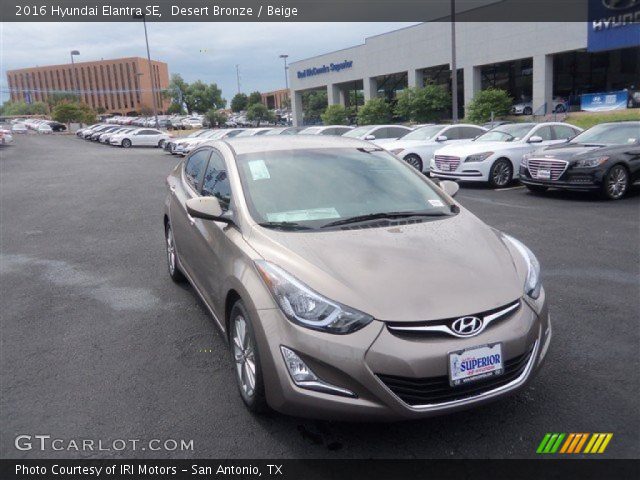 2016 Hyundai Elantra SE in Desert Bronze