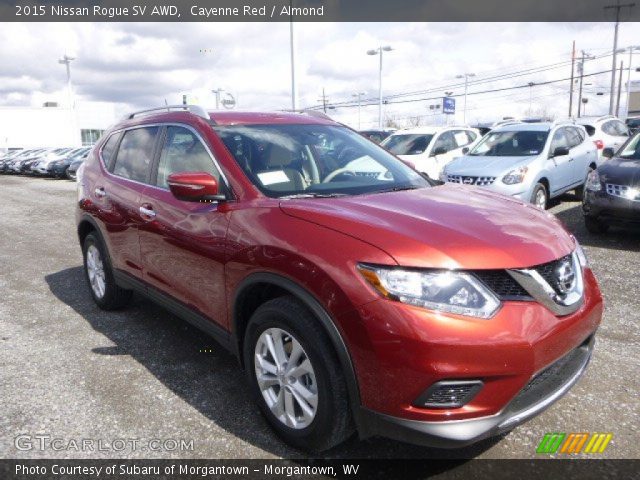 2015 Nissan Rogue SV AWD in Cayenne Red