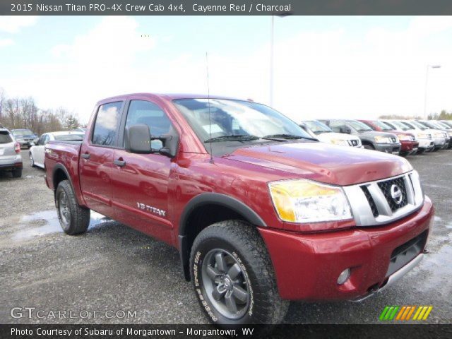 2015 Nissan Titan PRO-4X Crew Cab 4x4 in Cayenne Red