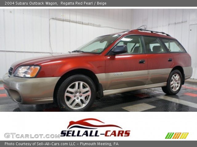 2004 Subaru Outback Wagon in Regatta Red Pearl