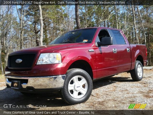 2006 Ford F150 XLT SuperCrew 4x4 in Dark Toreador Red Metallic