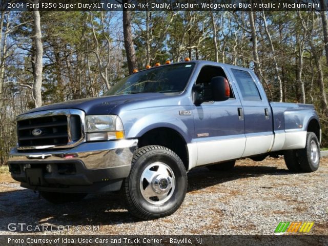2004 Ford F350 Super Duty XLT Crew Cab 4x4 Dually in Medium Wedgewood Blue Metallic