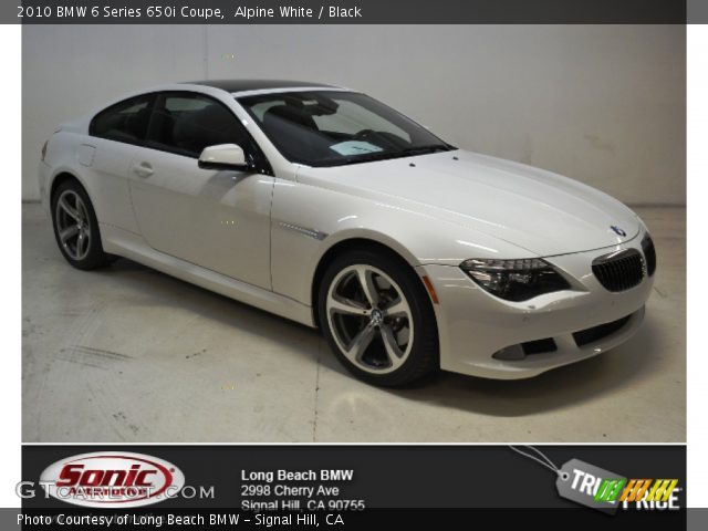 2010 BMW 6 Series 650i Coupe in Alpine White