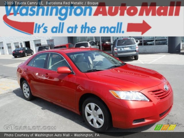 2009 Toyota Camry LE in Barcelona Red Metallic
