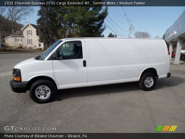 2015 Chevrolet Express 2500 Cargo Extended WT in Summit White