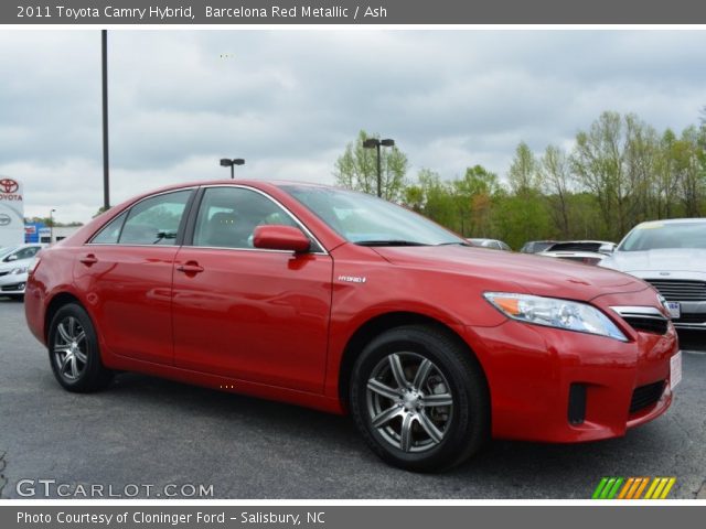 2011 Toyota Camry Hybrid in Barcelona Red Metallic