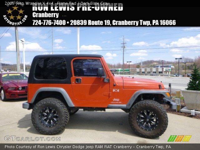 2005 Jeep Wrangler X 4x4 in Flame Red