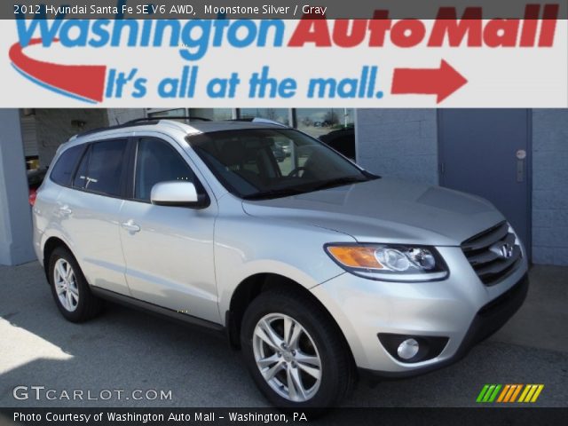 2012 Hyundai Santa Fe SE V6 AWD in Moonstone Silver