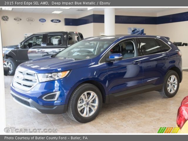 2015 Ford Edge SEL AWD in Deep Impact Blue Metallic