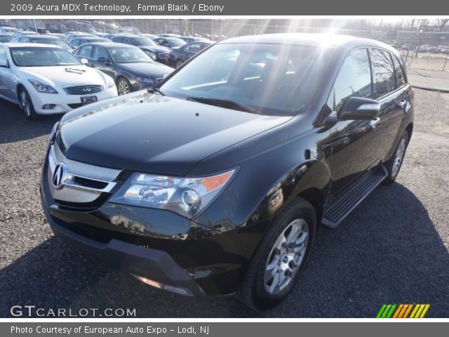 2009 Acura MDX Technology in Formal Black