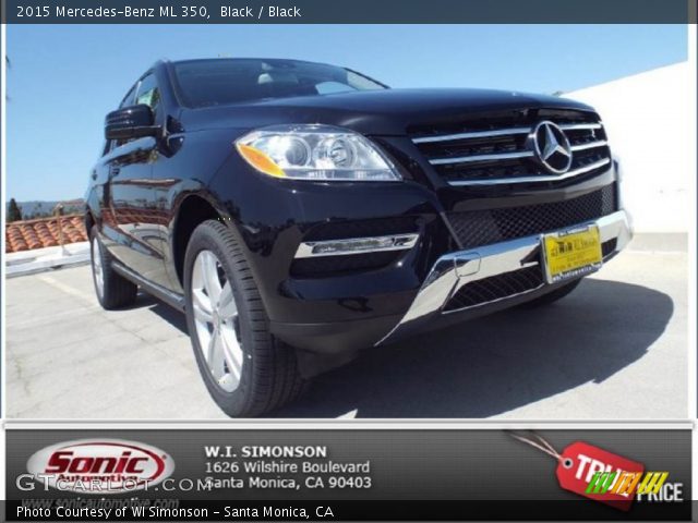 2015 Mercedes-Benz ML 350 in Black