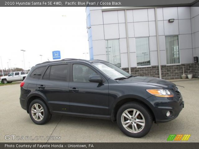 2010 Hyundai Santa Fe SE 4WD in Pacific Blue Pearl