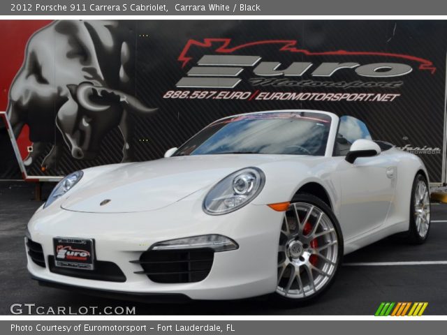 2012 Porsche 911 Carrera S Cabriolet in Carrara White