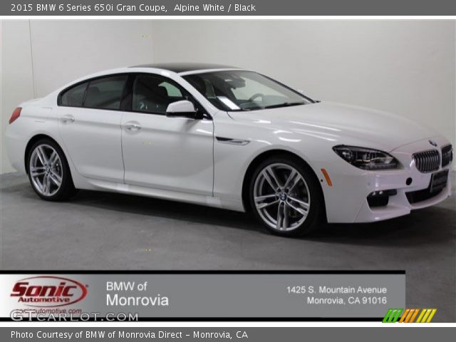 2015 BMW 6 Series 650i Gran Coupe in Alpine White