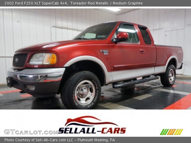 2002 Ford F150 XLT SuperCab 4x4 in Toreador Red Metallic