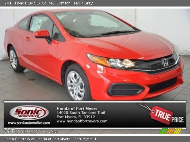 2015 Honda Civic LX Coupe in Crimson Pearl