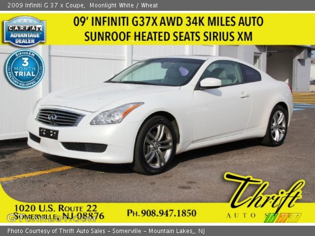 2009 Infiniti G 37 x Coupe in Moonlight White