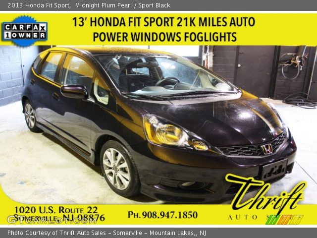 2013 Honda Fit Sport in Midnight Plum Pearl