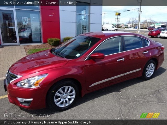 2015 Nissan Altima 2.5 S in Cayenne Red