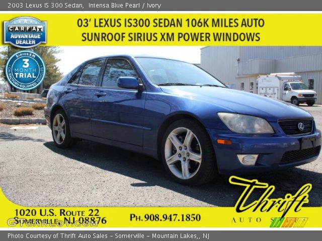 2003 Lexus IS 300 Sedan in Intensa Blue Pearl