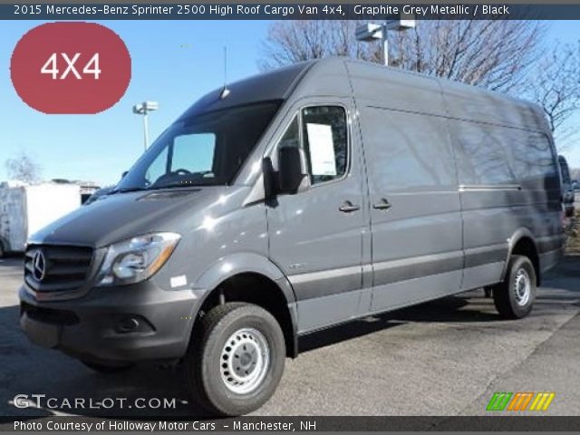 2015 Mercedes-Benz Sprinter 2500 High Roof Cargo Van 4x4 in Graphite Grey Metallic