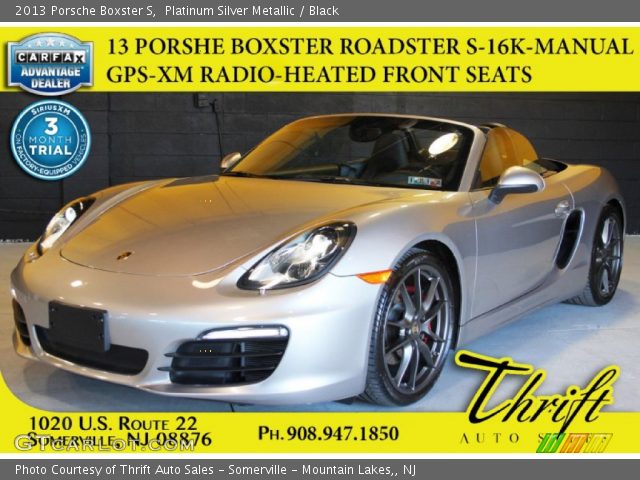 2013 Porsche Boxster S in Platinum Silver Metallic