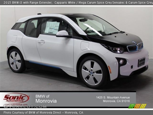 2015 BMW i3 with Range Extender in Capparis White