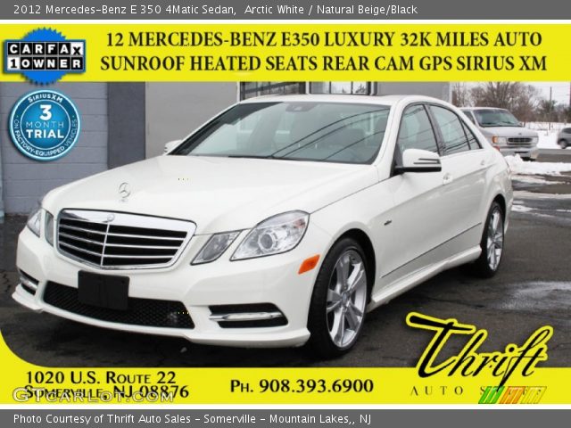 2012 Mercedes-Benz E 350 4Matic Sedan in Arctic White