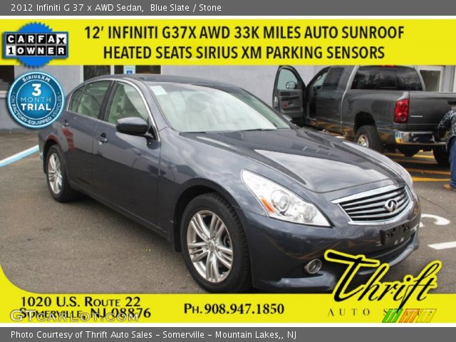 2012 Infiniti G 37 x AWD Sedan in Blue Slate