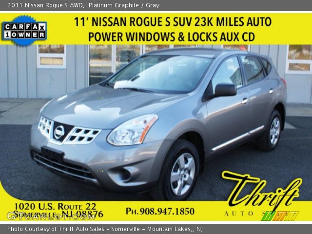 2011 Nissan Rogue S AWD in Platinum Graphite