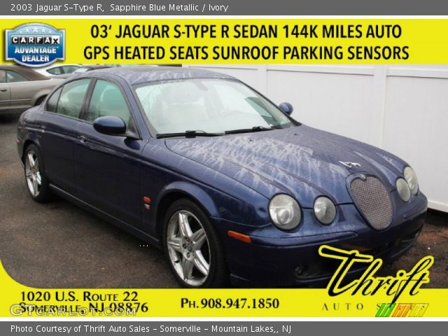 2003 Jaguar S-Type R in Sapphire Blue Metallic