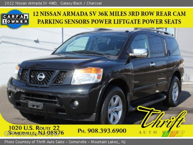 2012 Nissan Armada SV 4WD in Galaxy Black