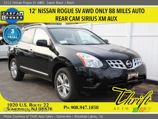 2012 Nissan Rogue SV AWD in Super Black