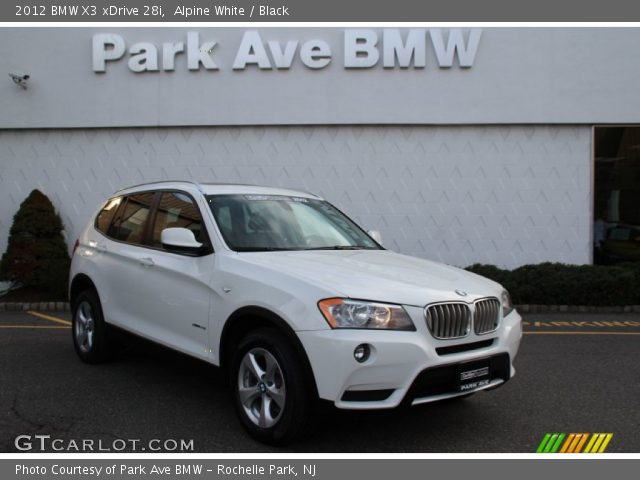 2012 BMW X3 xDrive 28i in Alpine White