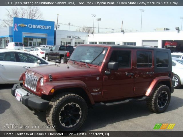 2010 Jeep Wrangler Unlimited Sahara 4x4 in Red Rock Crystal Pearl