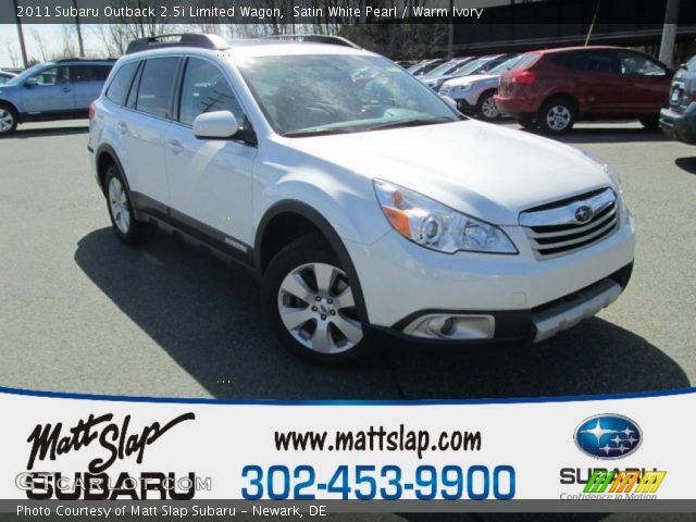 2011 Subaru Outback 2.5i Limited Wagon in Satin White Pearl