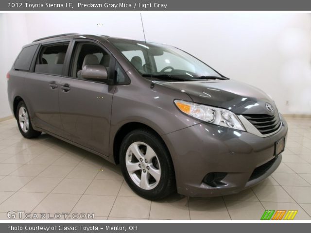 2012 Toyota Sienna LE in Predawn Gray Mica