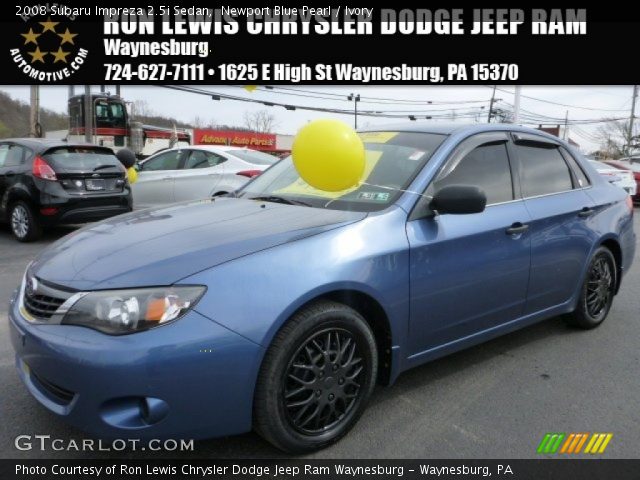 2008 Subaru Impreza 2.5i Sedan in Newport Blue Pearl