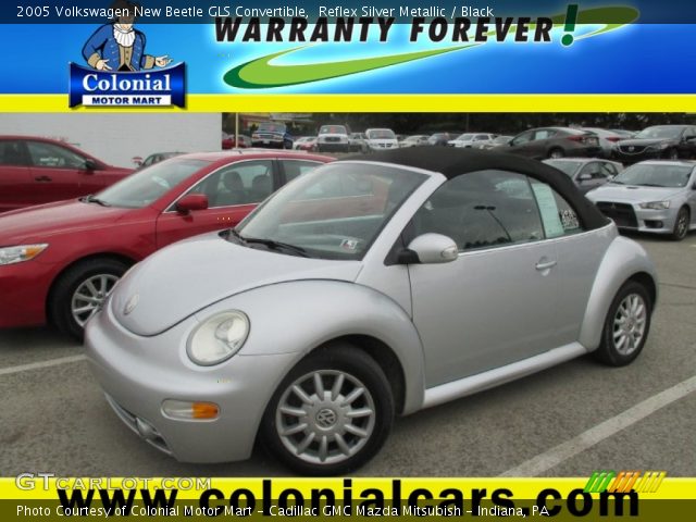 2005 Volkswagen New Beetle GLS Convertible in Reflex Silver Metallic