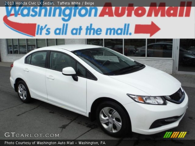 2013 Honda Civic LX Sedan in Taffeta White