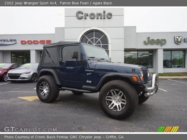 2002 Jeep Wrangler Sport 4x4 in Patriot Blue Pearl