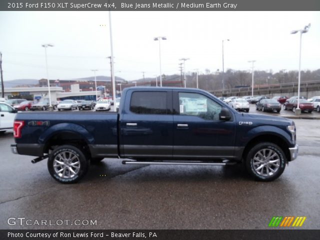 2015 Ford F150 XLT SuperCrew 4x4 in Blue Jeans Metallic