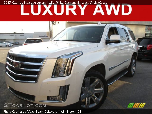 2015 Cadillac Escalade Luxury 4WD in White Diamond Tricoat