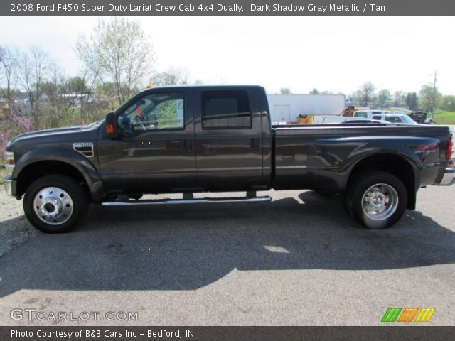 2008 Ford F450 Super Duty Lariat Crew Cab 4x4 Dually in Dark Shadow Gray Metallic