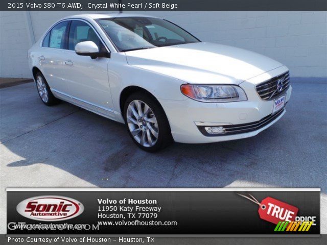 2015 Volvo S80 T6 AWD in Crystal White Pearl