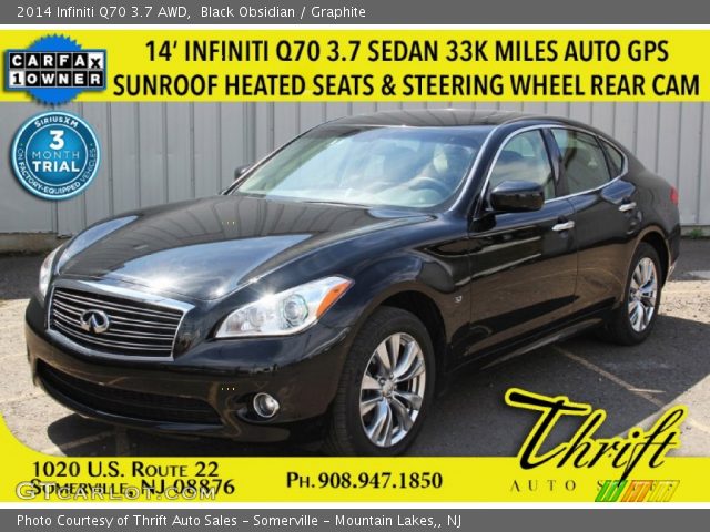 2014 Infiniti Q70 3.7 AWD in Black Obsidian
